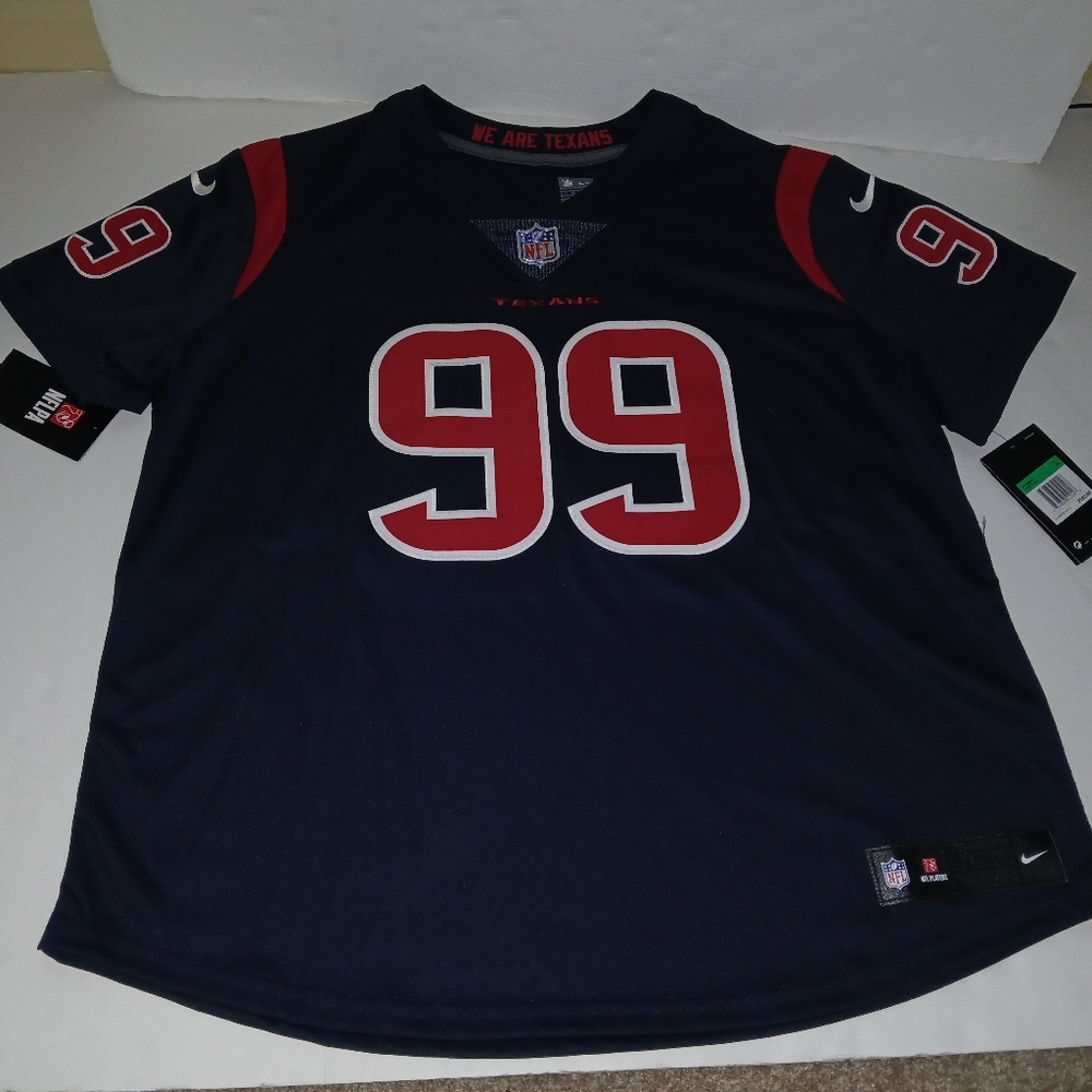 JJ Watt Houston Texans Dri-Fit On Field Nike Jersey Stitched Women's XL